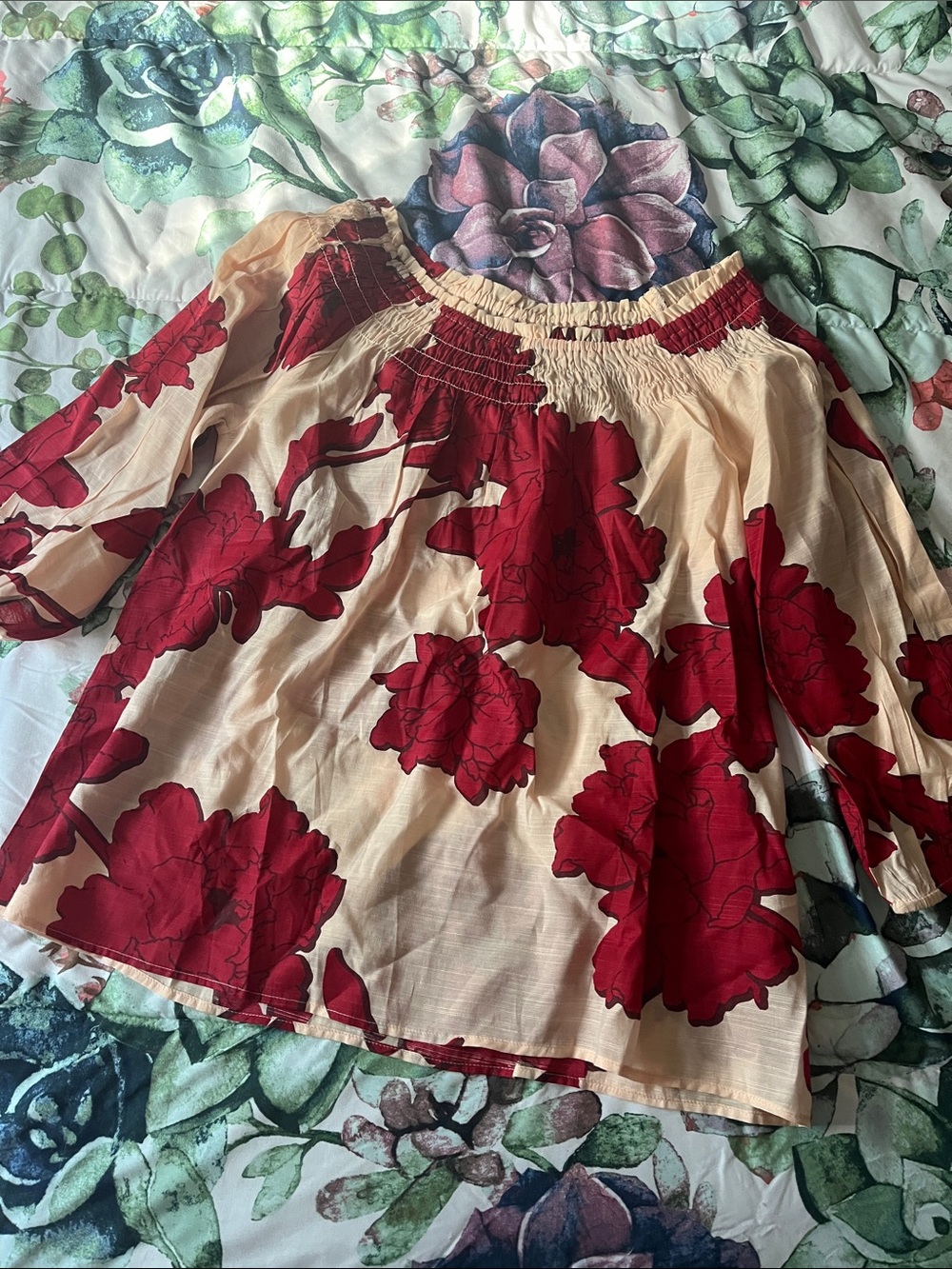 Cato Floral Top Blouse Size L